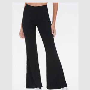 Forever21 ribbed knit flare pants
